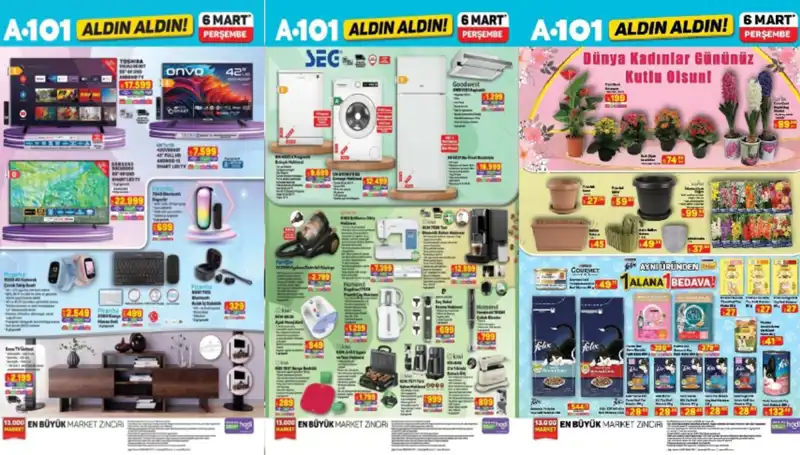 A101 6 Mart Aktüel Ürünler: Elektrikli Süpürge ve Tost Makinesi İle Dolu Raflar!