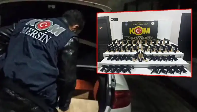 Mersin'de Şok Gelişme: Otomobil Değil, Silah Deposuna Dönüştü!