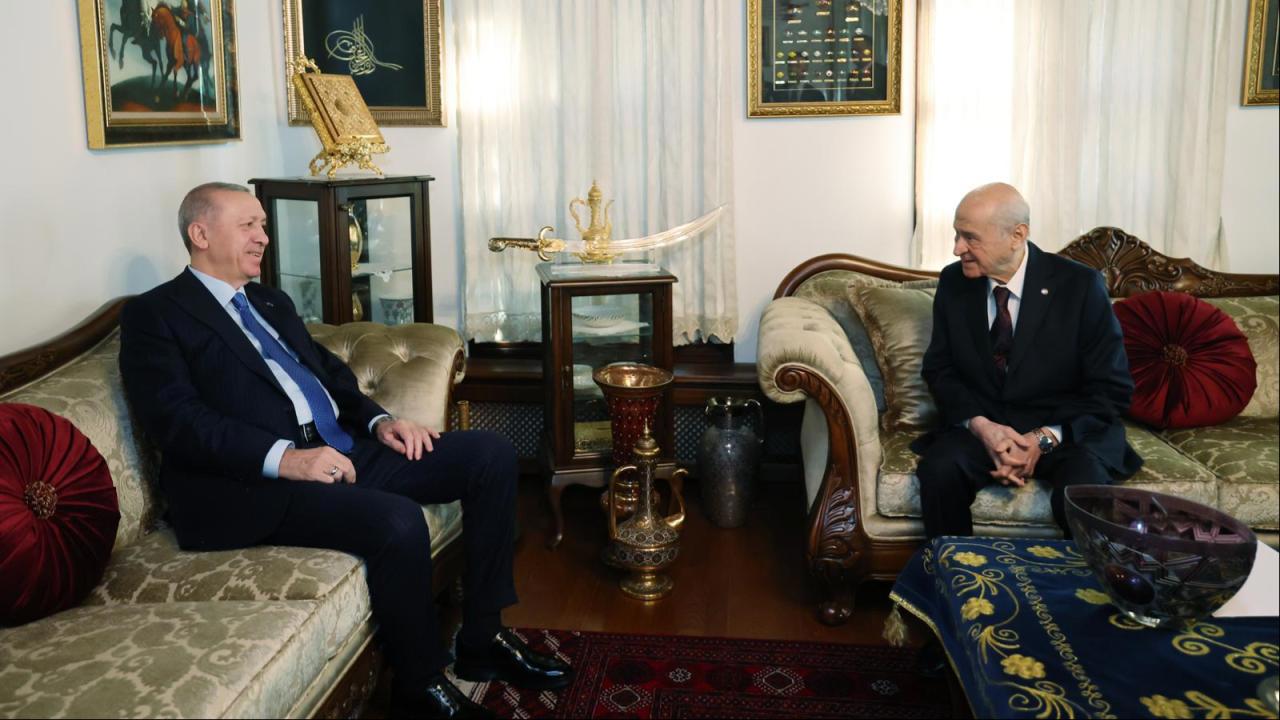 Cumhurbaşkanı Erdoğan ve MHP Lideri Bahçeli görüştü
