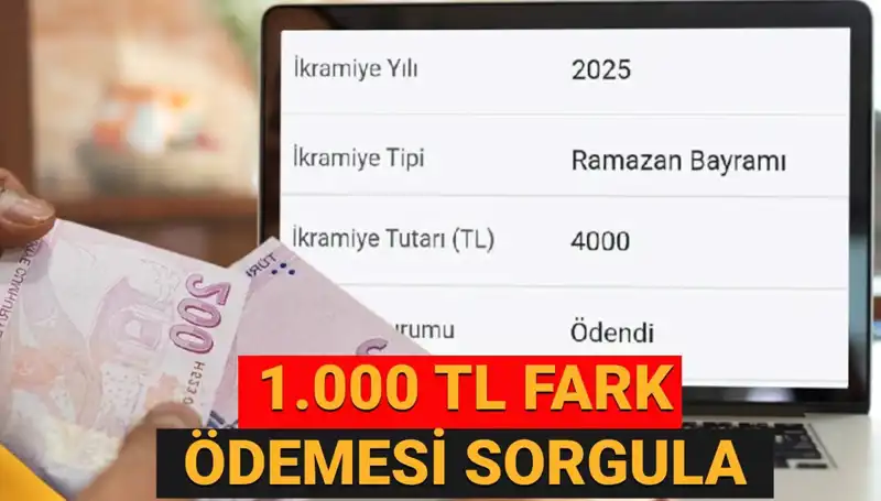 Emekli Bayram İkramiyesi ve Fark Ödemeleri: 1.000 TL Sorgulama Rehberi