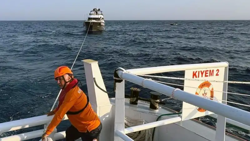 Marmaris Açıklarında Sürüklenen Tekne Nefes Kesici Kurtarışla Kurtarıldı