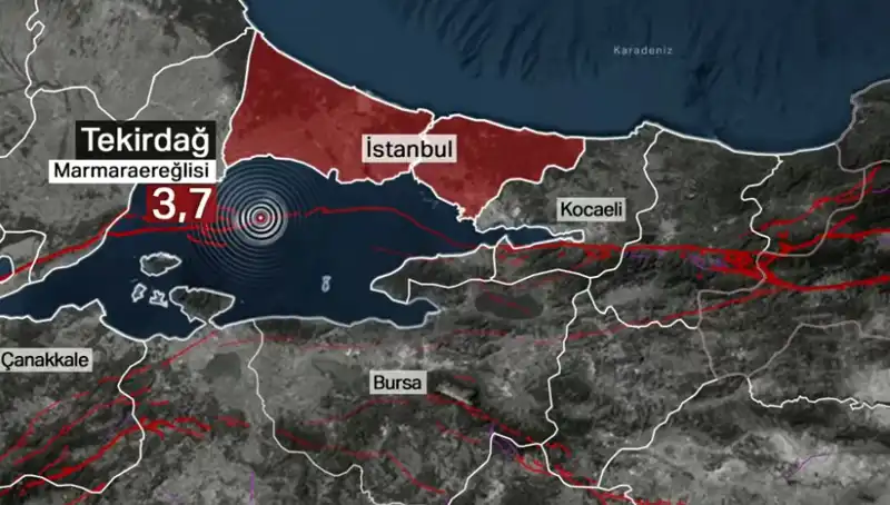 Marmara Denizi'nde Gerçekleşen Deprem, Halkta Panik Yaratıyor
