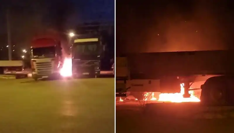 Park Halindeki Tırları Kundaklayan Şahıslar Yakalandı: Sebep Ne?