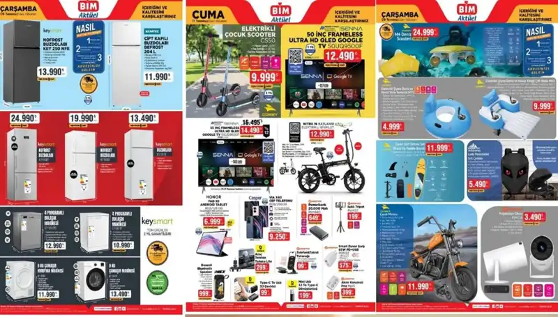 BİM'de Yılın Fırsatları: Elektronik ve Beyaz Eşya İle Dolu Aktüel Katalog