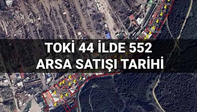 TOKİ 44 İlde 552 Arsa Satışı: Tarih ve Detaylar Açıklandı