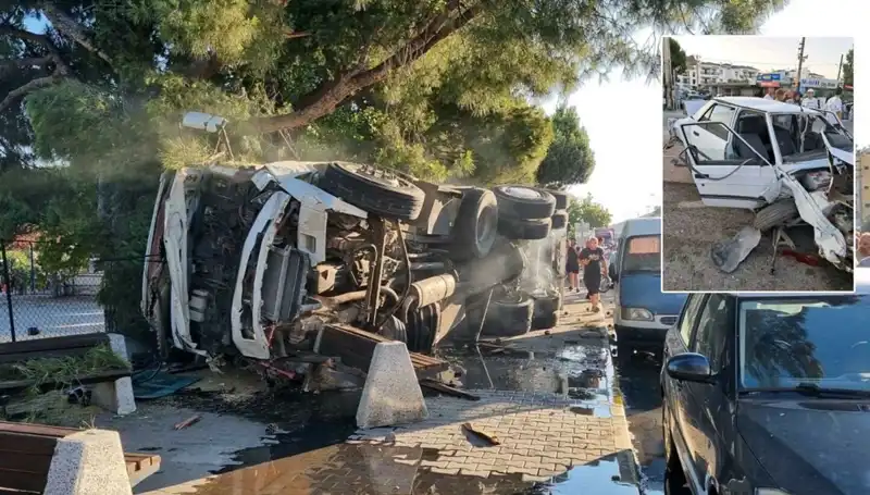 Freni Patlayan Kamyonun Kabusu: Trafik Işığında Otomobilleri Biçti!